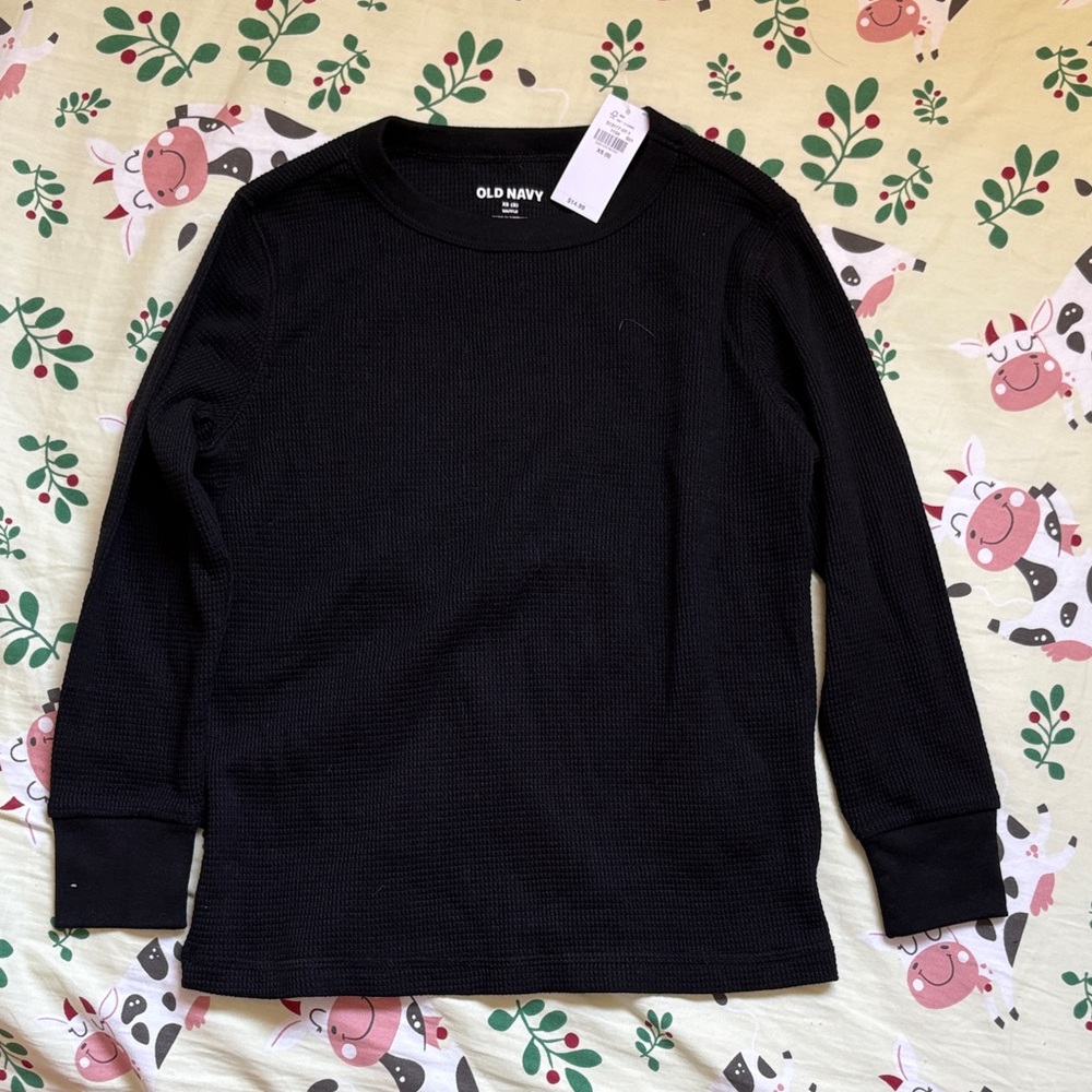 Old Navy Kids Long Sleeve Black Tee